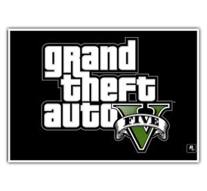 GTA V Logo Poster | Grand Theft Auto V