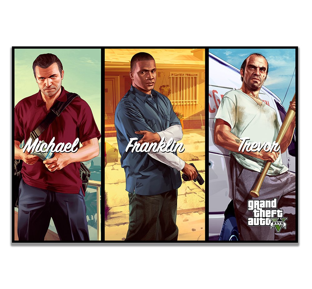 GTA V Trio Poster