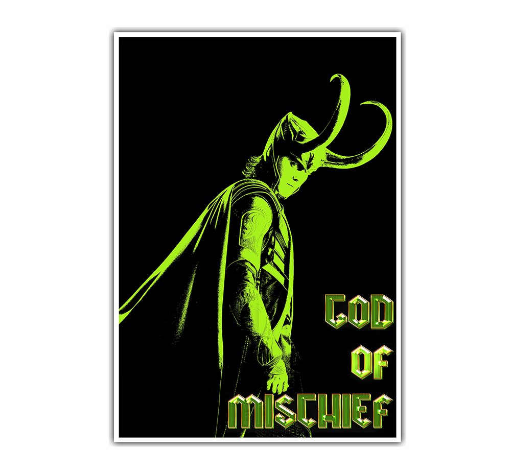 Loki God of Mischief Poster