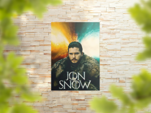 Jon Snow King in the North Poster | Game of Thrones