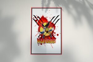 Wolverine Doodle Poster