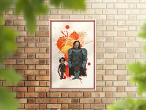 Arya Stark and Mountain Poster | Game of Thrones