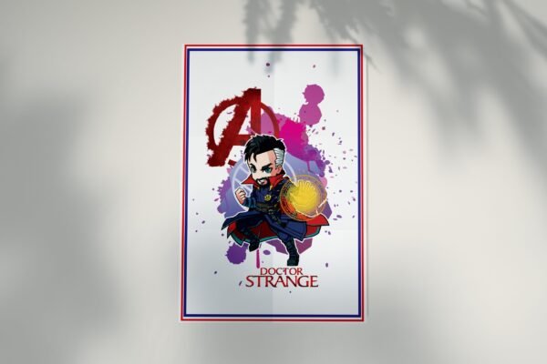 Doctor Strange Doodle Poster Mockup