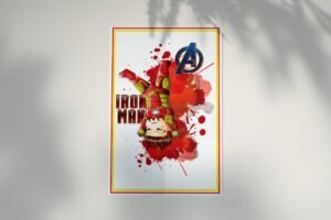 Iron Man Doodle Poster