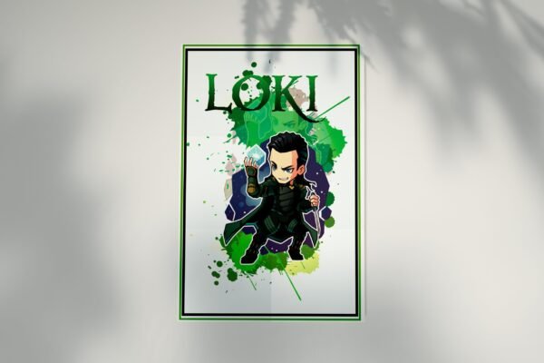 Loki Doodle Poster Mockup