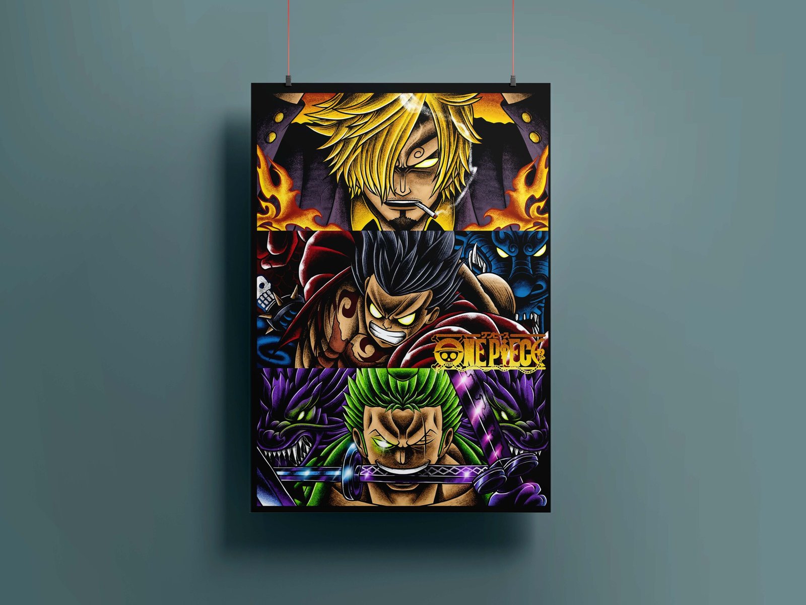 One Piece Three Legends V2 Poster Mockup