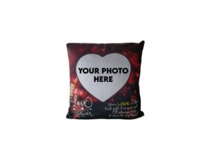 Personalized Heart Shape Pillow Photo Print