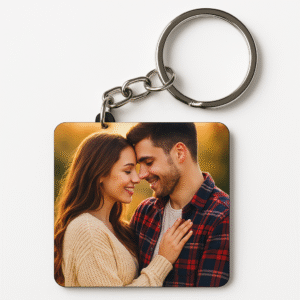 Customized Metal Keychain | Personalized Photo Keychain - Square Shape 1