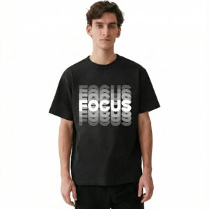 Focus - French Terry 100% Cotton Oversized T-shirt