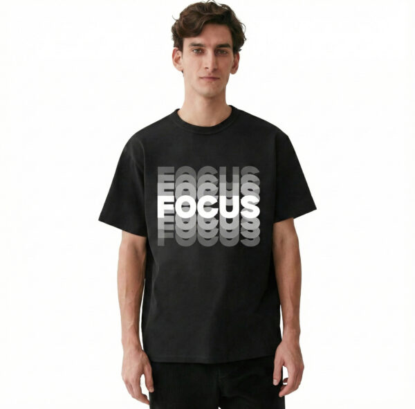 Focus - French Terry 100% Cotton Oversized T-shirt