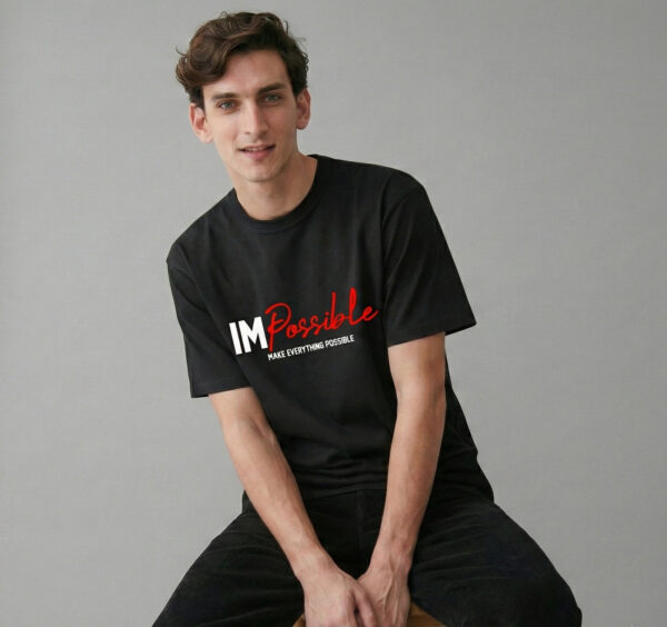 IMPossible – Make Everything Possible - French Terry 100% Cotton Oversized T-shirt