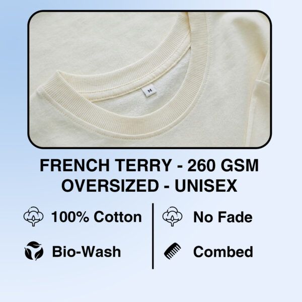 Oversize French Terry T-Shirt Material Features